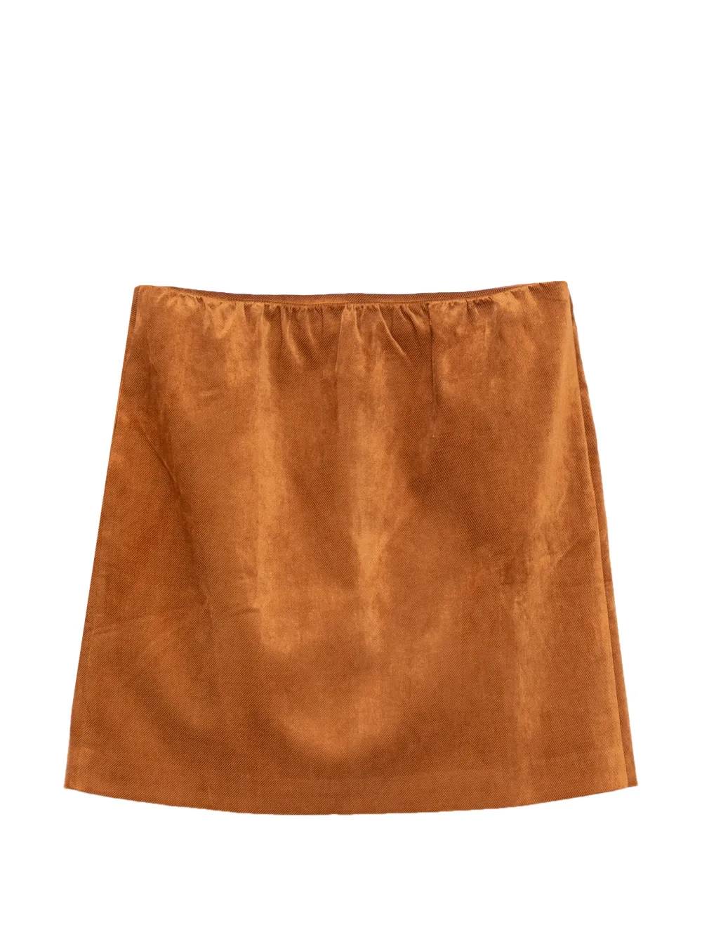 SHUSHU/TONG corduroy A-line skirt - Marrone
