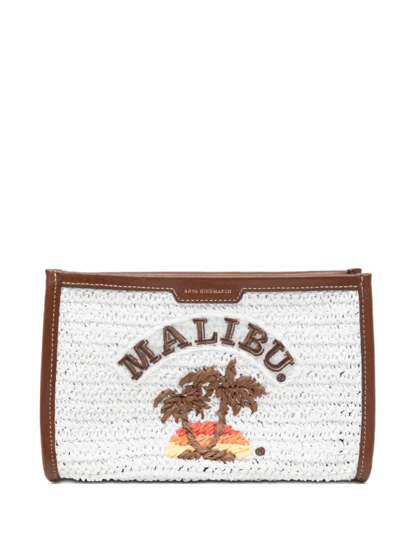 Anya Hindmarch Malibu Clutch Bag in White