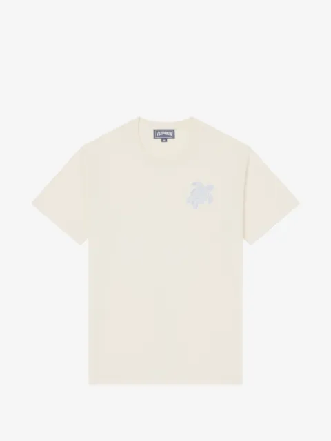 Vilebrequin Camiseta com bordado de tartaruga