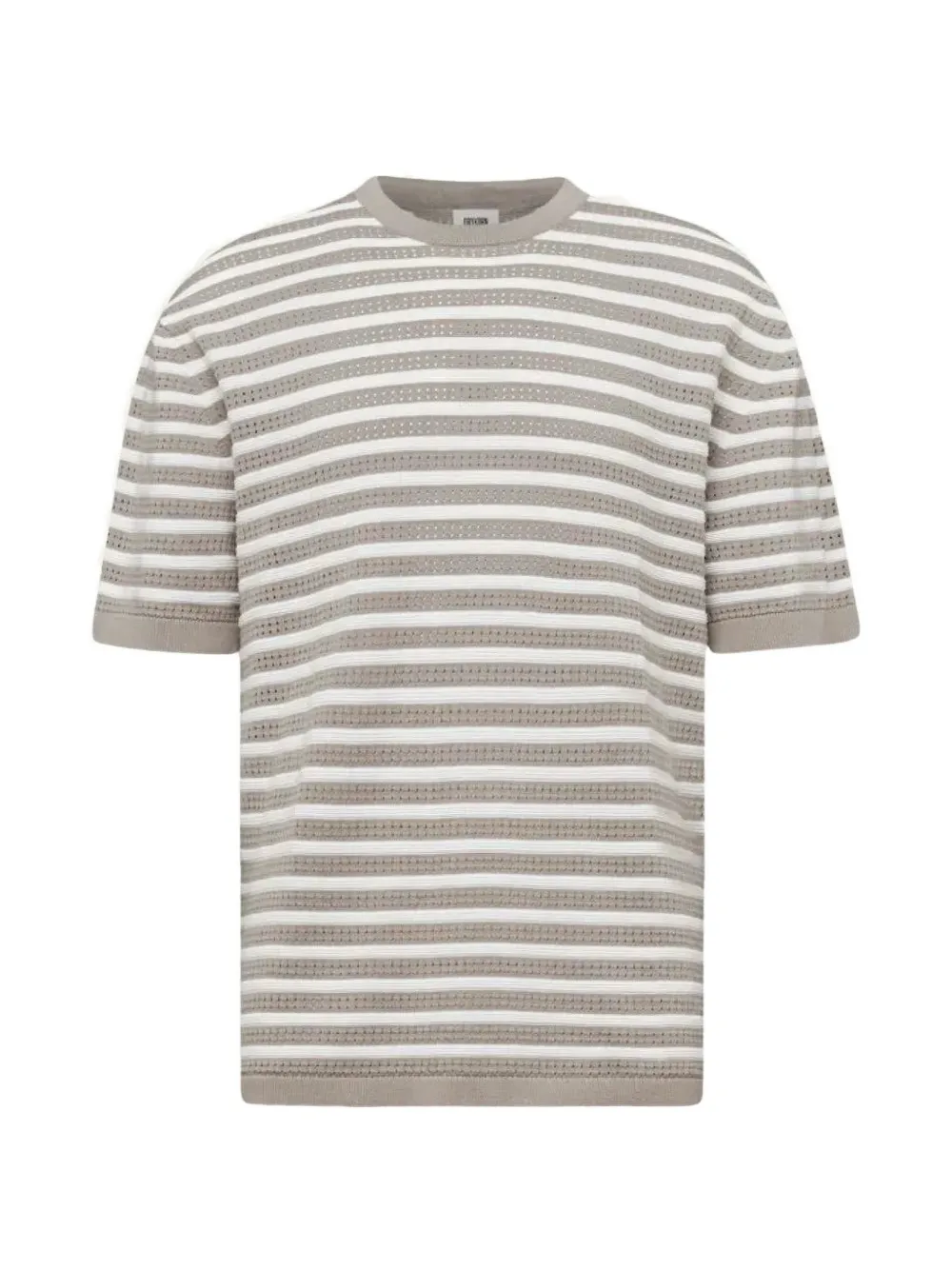 Drykorn Derico horizontal-stripe T-shirt - Nude