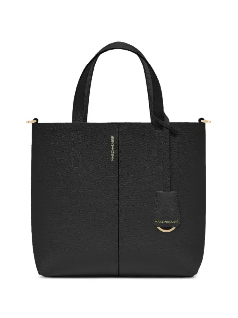 MAISON de SABRÉ Bolsa tote pequena de couro granulado