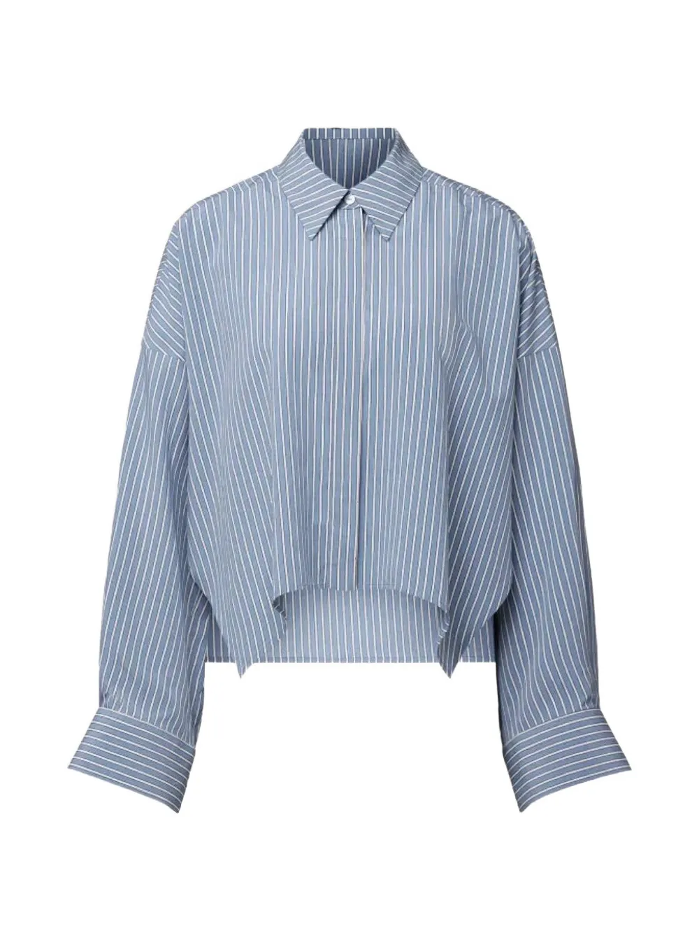Drykorn striped drop-shoulder shirt - Blu