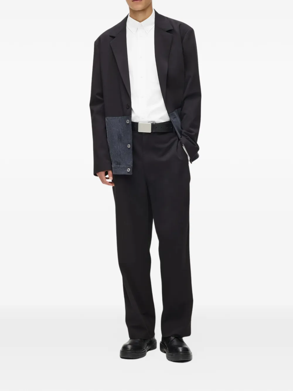 Karl Lagerfeld Popeline overhemd met logopatch Wit