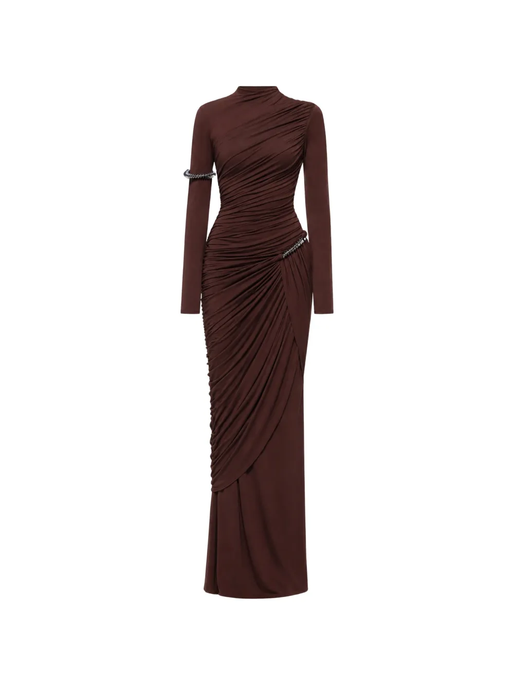 CHATS BY C.DAM CDAM33 asymmetrical ruched maxi dress