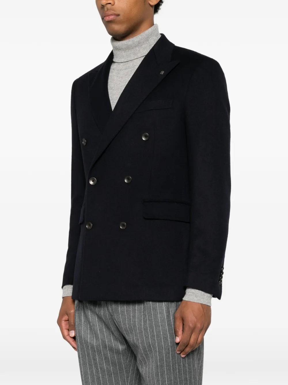 Tagliatore Blazer met dubbele rij knopen Blauw