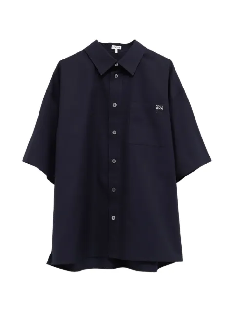 LOEWE Anagram-embroidered short-sleeve shirt