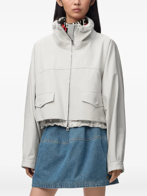 Loewe Jacket in Cotton and Silk in White