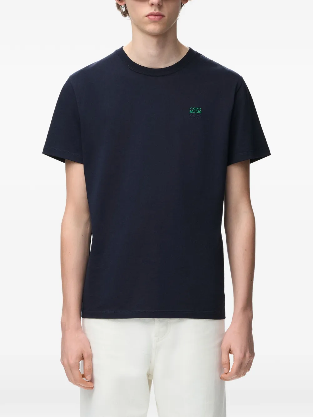 LOEWE T-shirt met borduurwerk Blauw