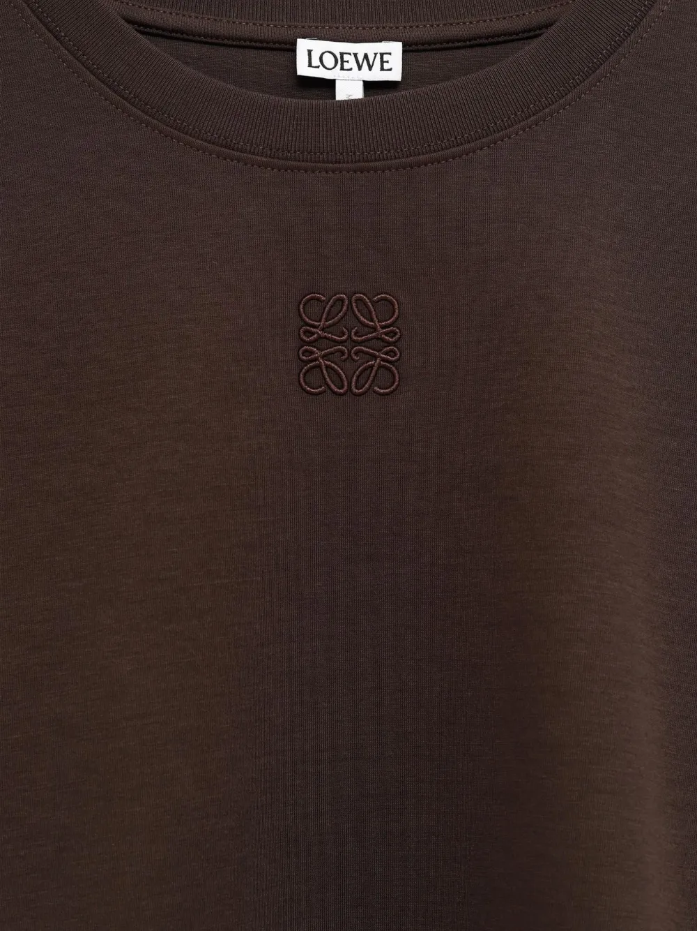 LOEWE Asymmetrisch T-shirt Bruin