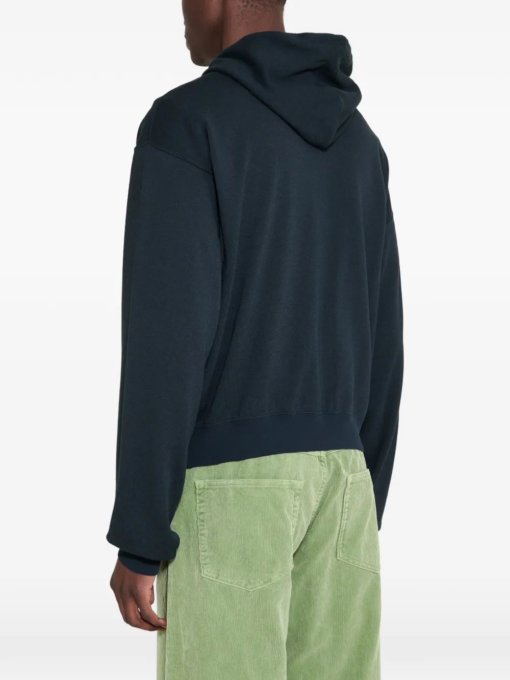 Auralee High Twist zip-up Hoodie | Black | FARFETCH TW