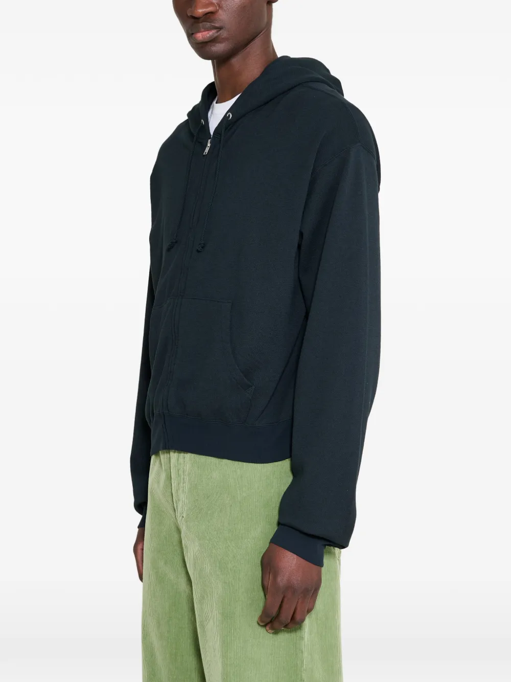 Auralee High Twist zip-up Hoodie | Black | FARFETCH UK