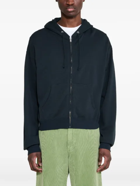 Auralee High Twist zip-up hoodie
