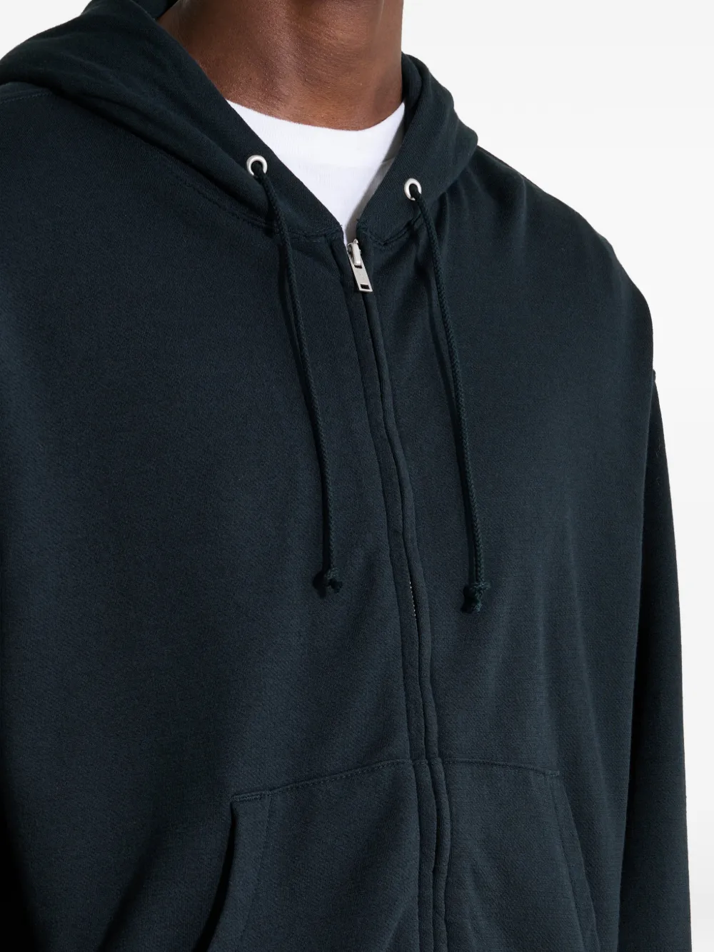 Auralee High Twist zip-up Hoodie | Black | FARFETCH TW