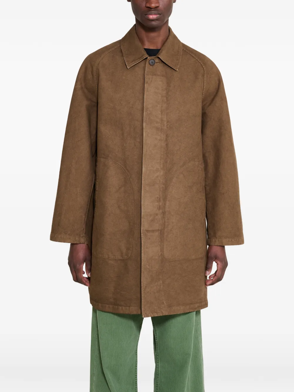 garment-dyed heavy twill coat