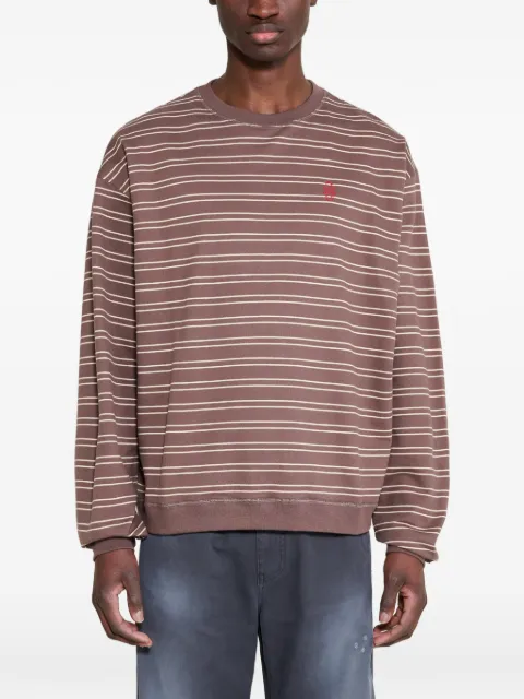 Stockholm Surfboard Club striped cotton sweatshirt