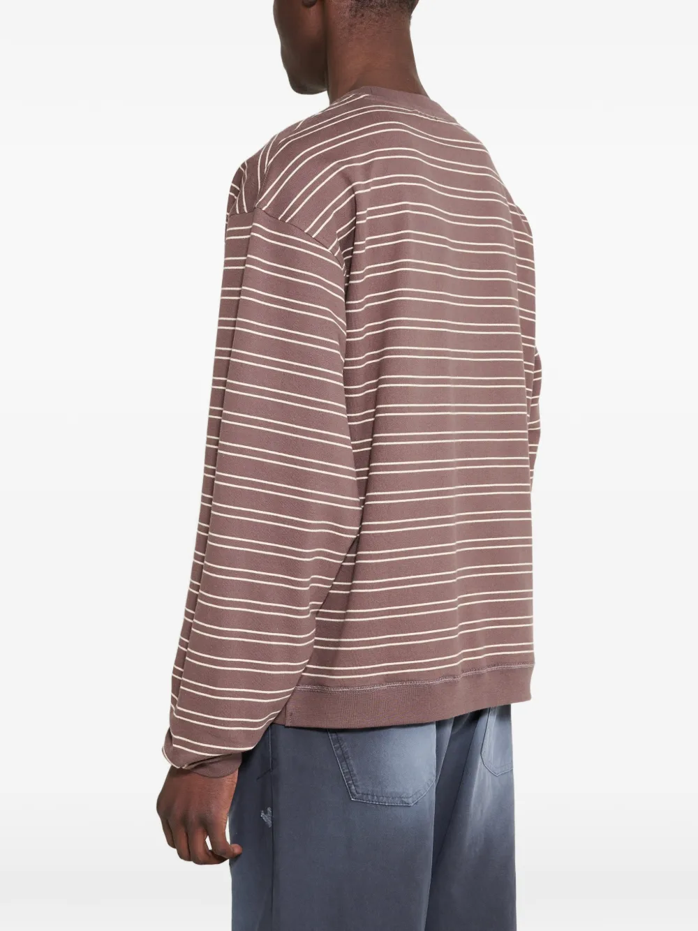 Stockholm Surfboard Club Gestreepte sweater Bruin