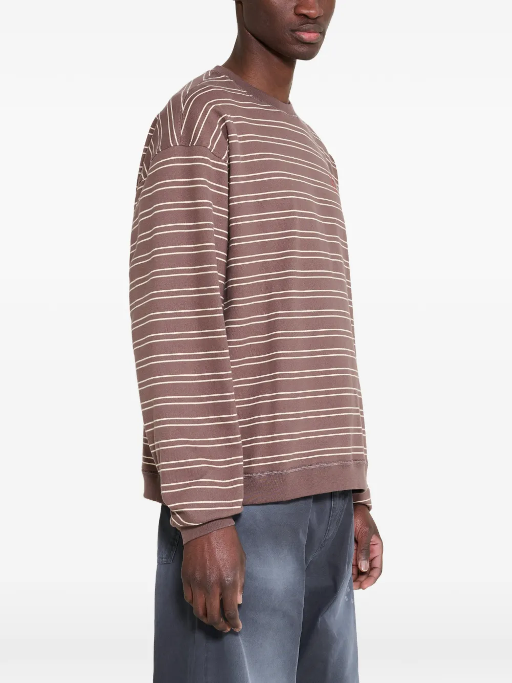 Stockholm Surfboard Club Gestreepte sweater Bruin