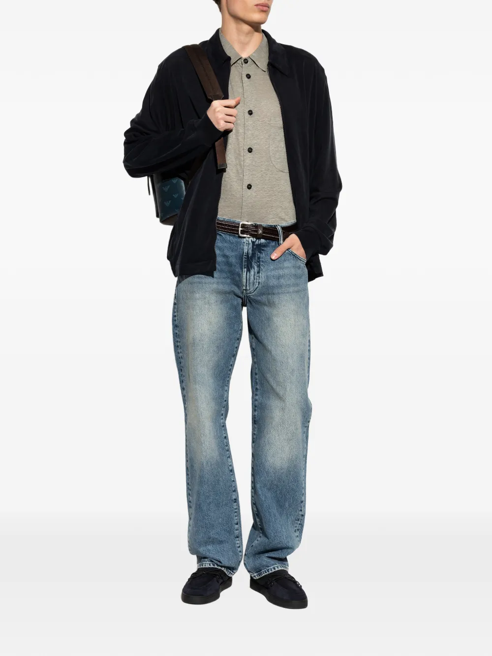 Giorgio Armani Button-down overhemd Grijs