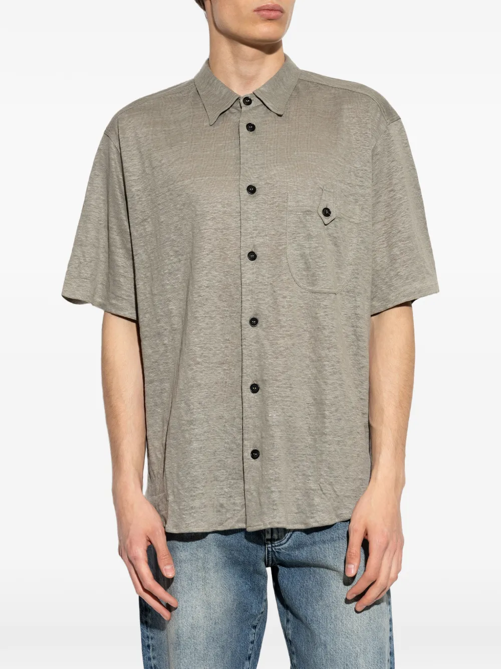 Giorgio Armani Button-down overhemd Grijs