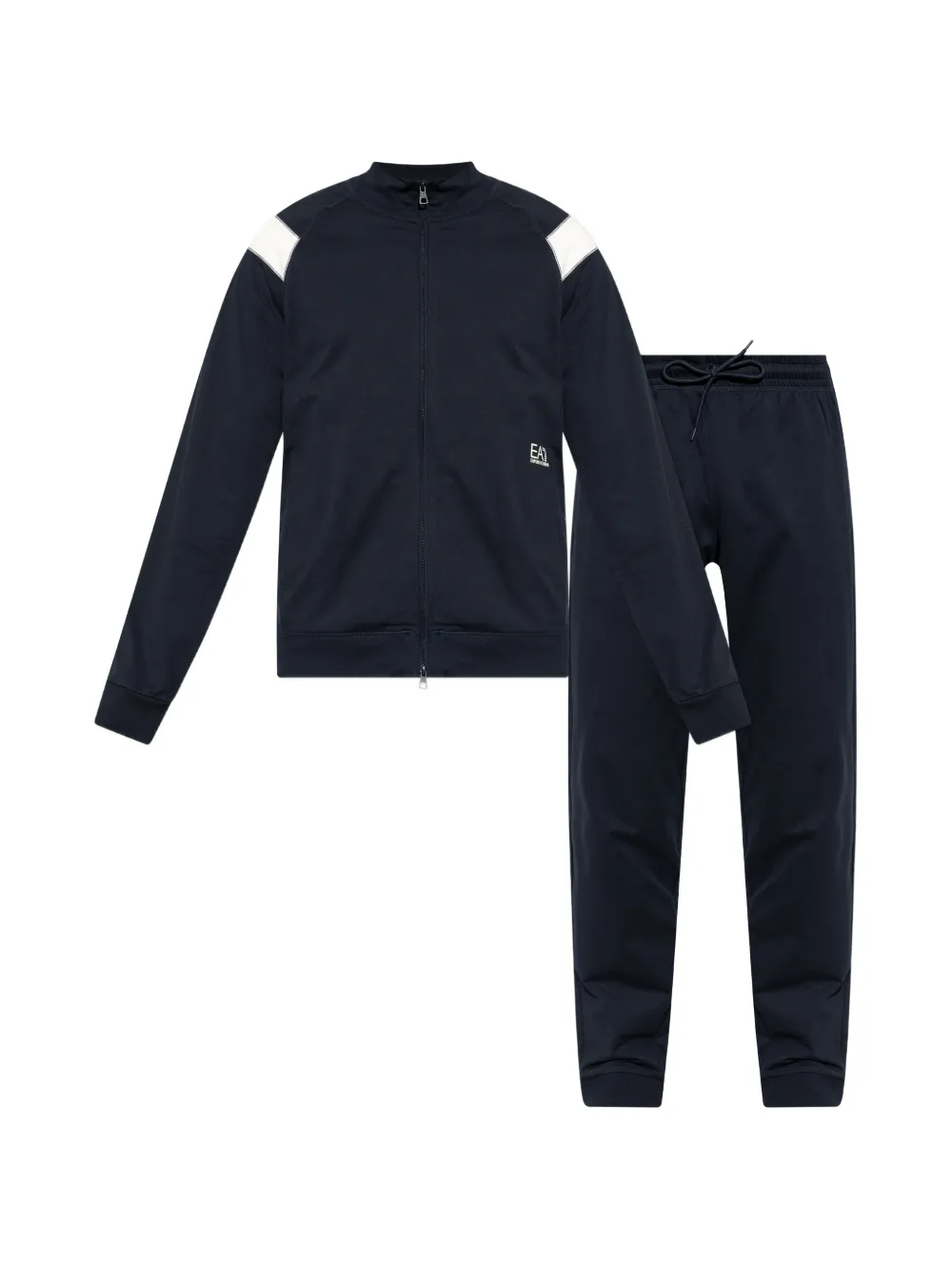 Ea7 Emporio Armani logo-print tracksuit - Blu