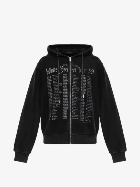 MISBHV hoodie con cierre y estampado gráfico