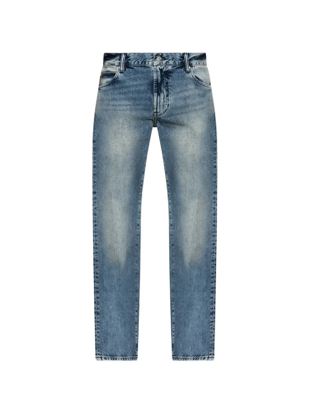 Emporio Armani faded straight-leg jeans - Blu