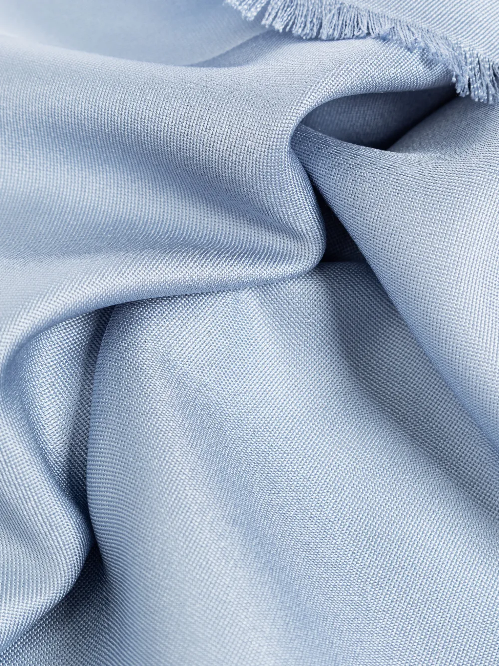 Ferragamo Sjaal met franje Blauw