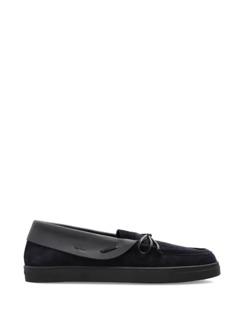 Giorgio Armani lace-up suede loafers