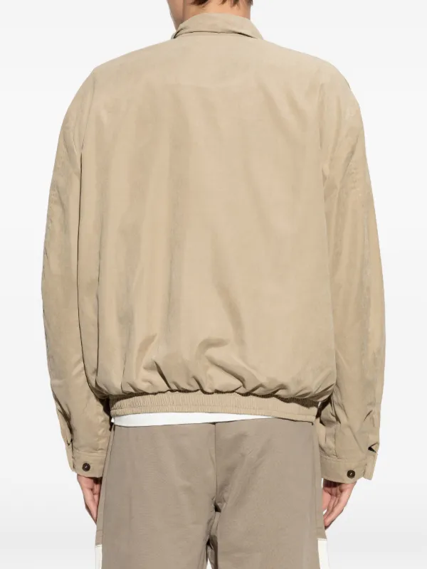 Emporio Armani ジップアップ ジャケット | ニュートラル | FARFETCH JP