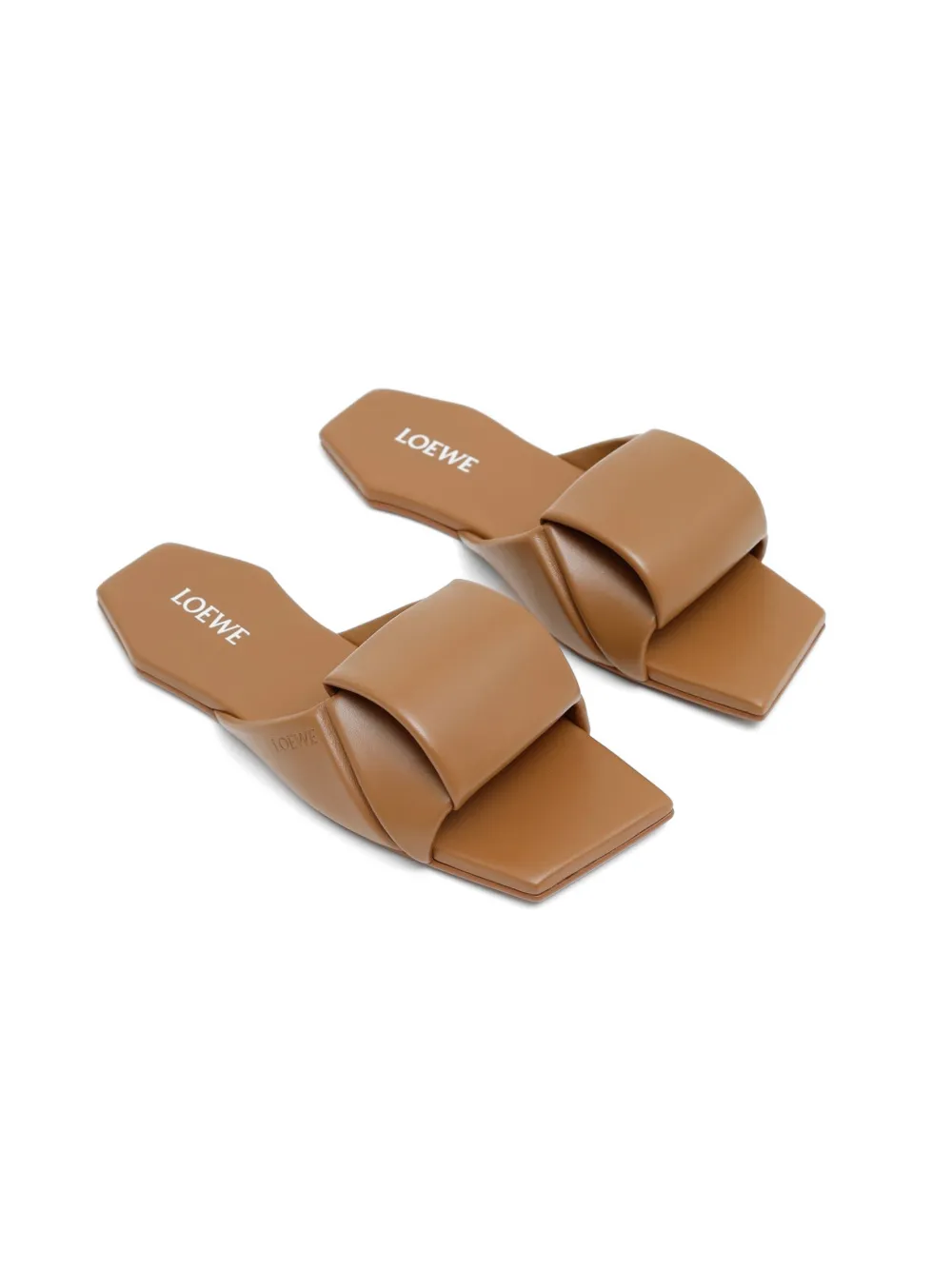 LOEWE Origami square-toe sandals Bruin