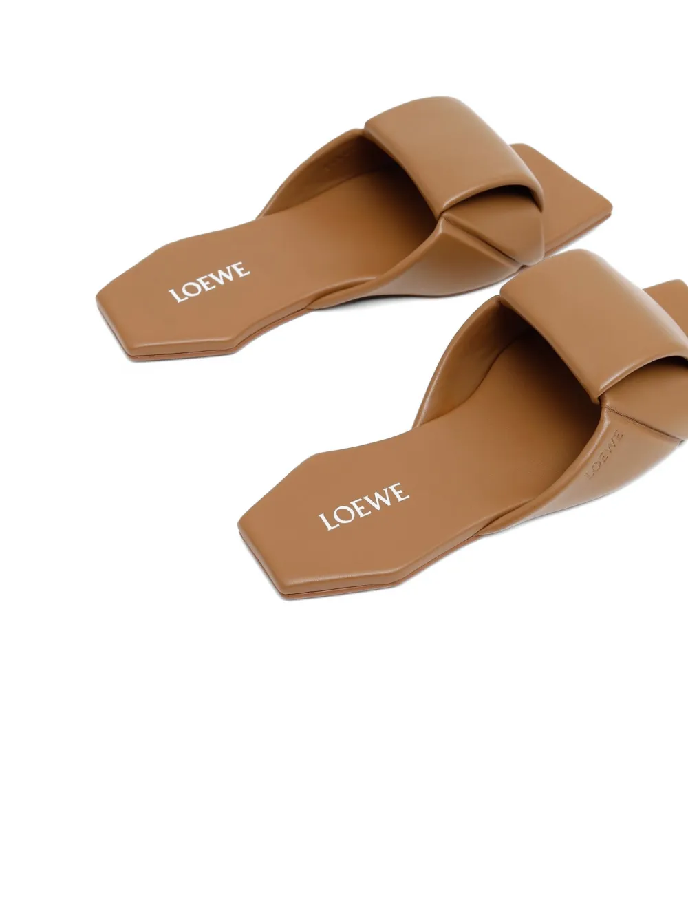 LOEWE Origami square-toe sandals Bruin