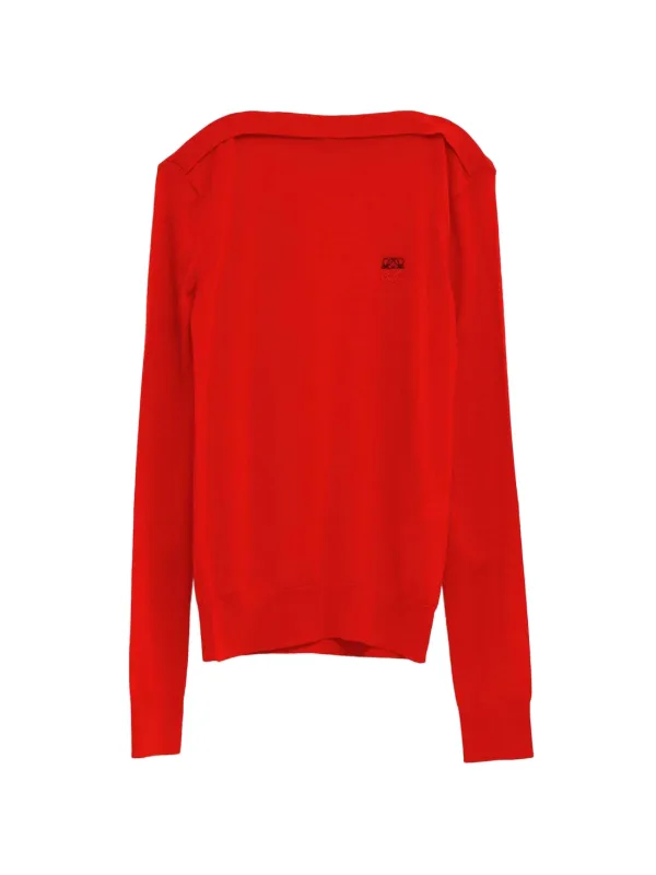 Loewe Sweater in Merino Wool in Red