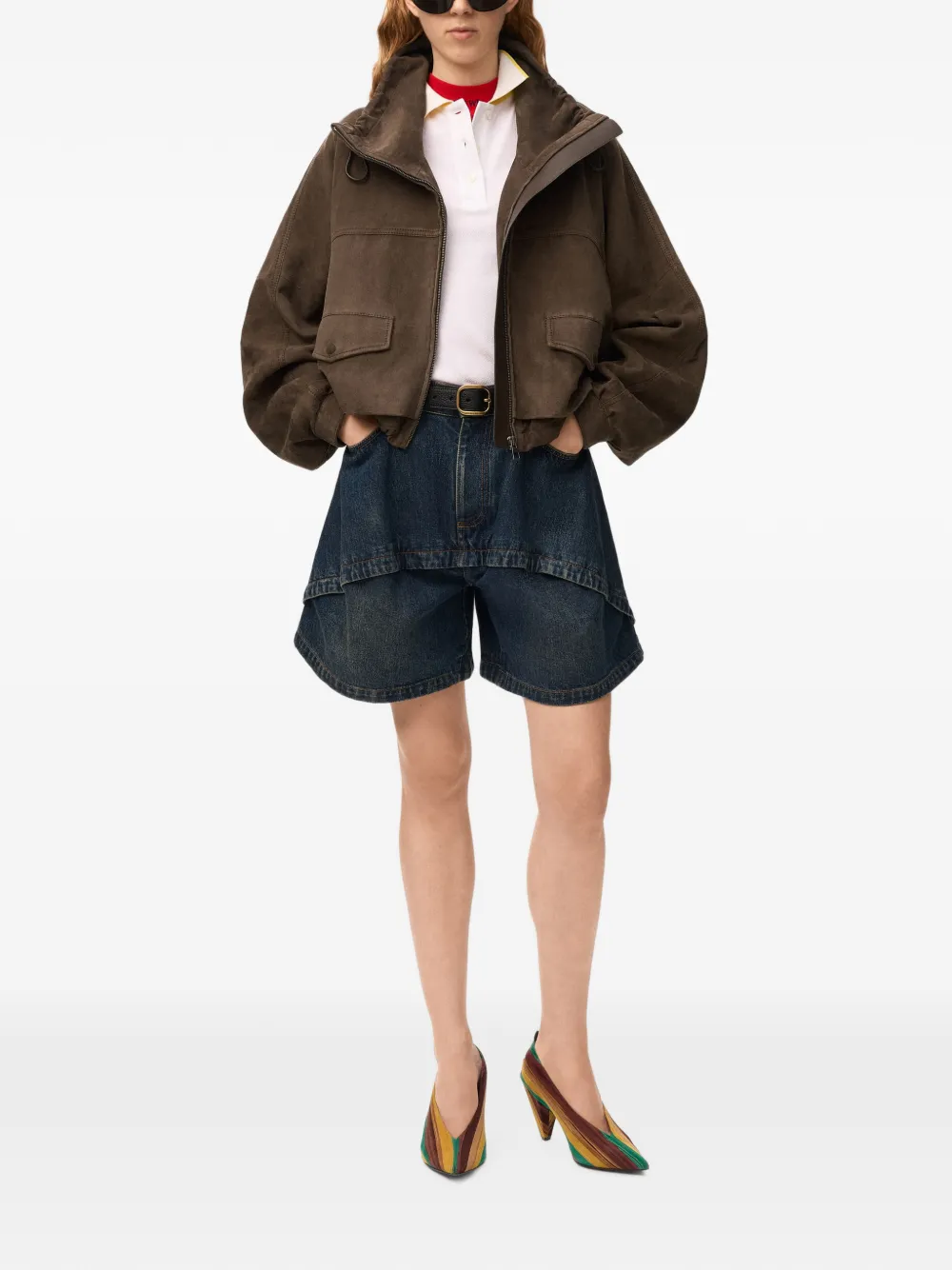 LOEWE Suède jack Bruin