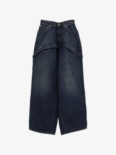 LOEWE jeans anchos con detalle a capas
