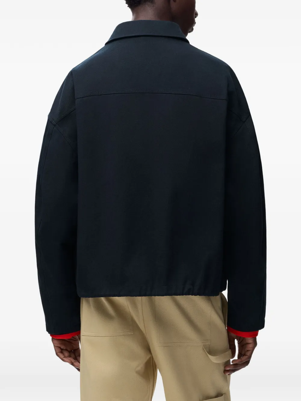 LOEWE Jack met geborduurd logo en rits Blauw