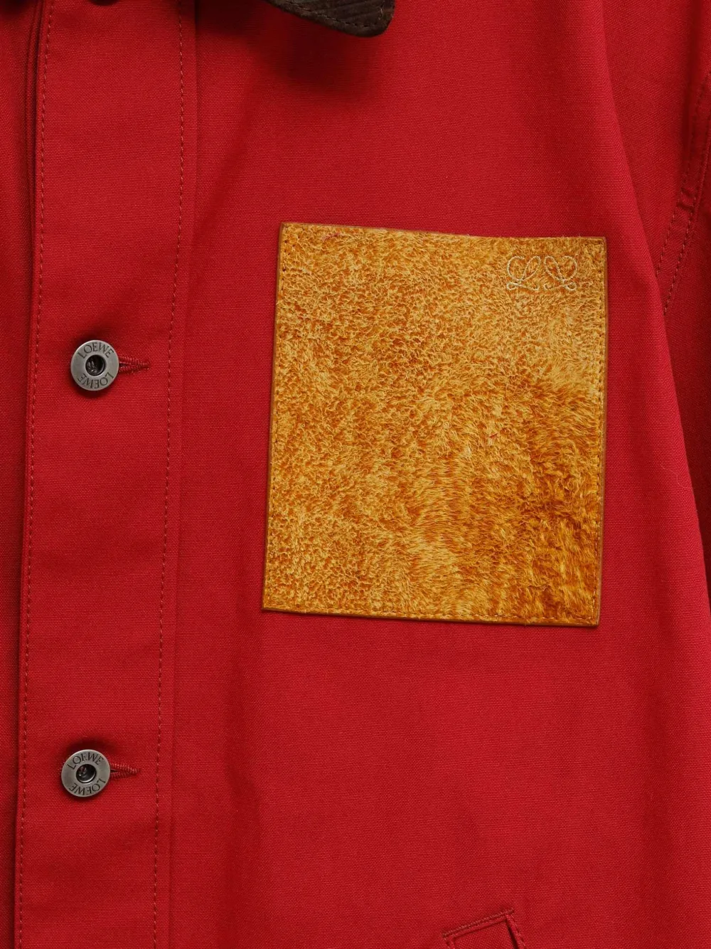 LOEWE Jack met anagram-patch Rood