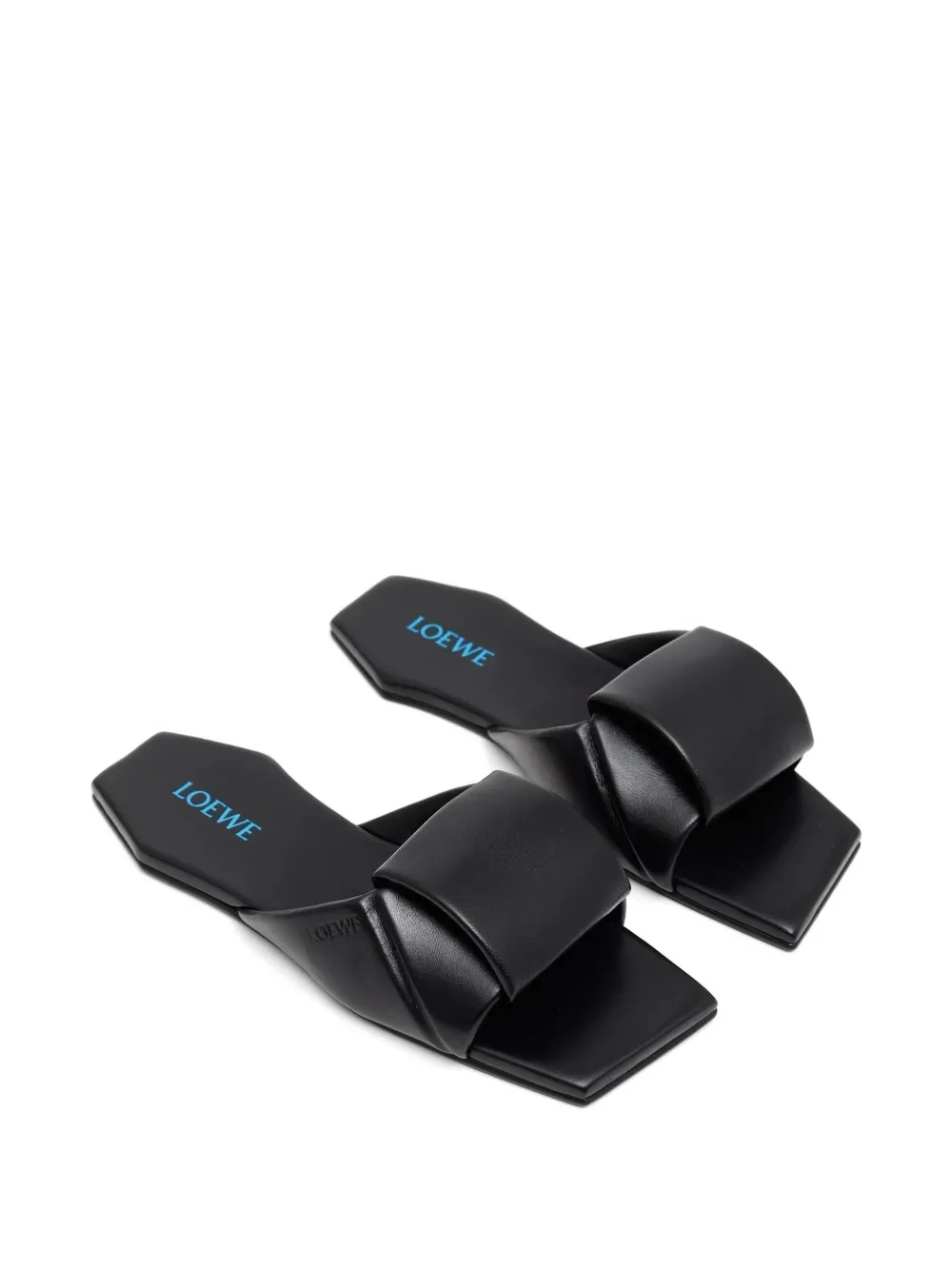 LOEWE Origami square-toe sandals Zwart