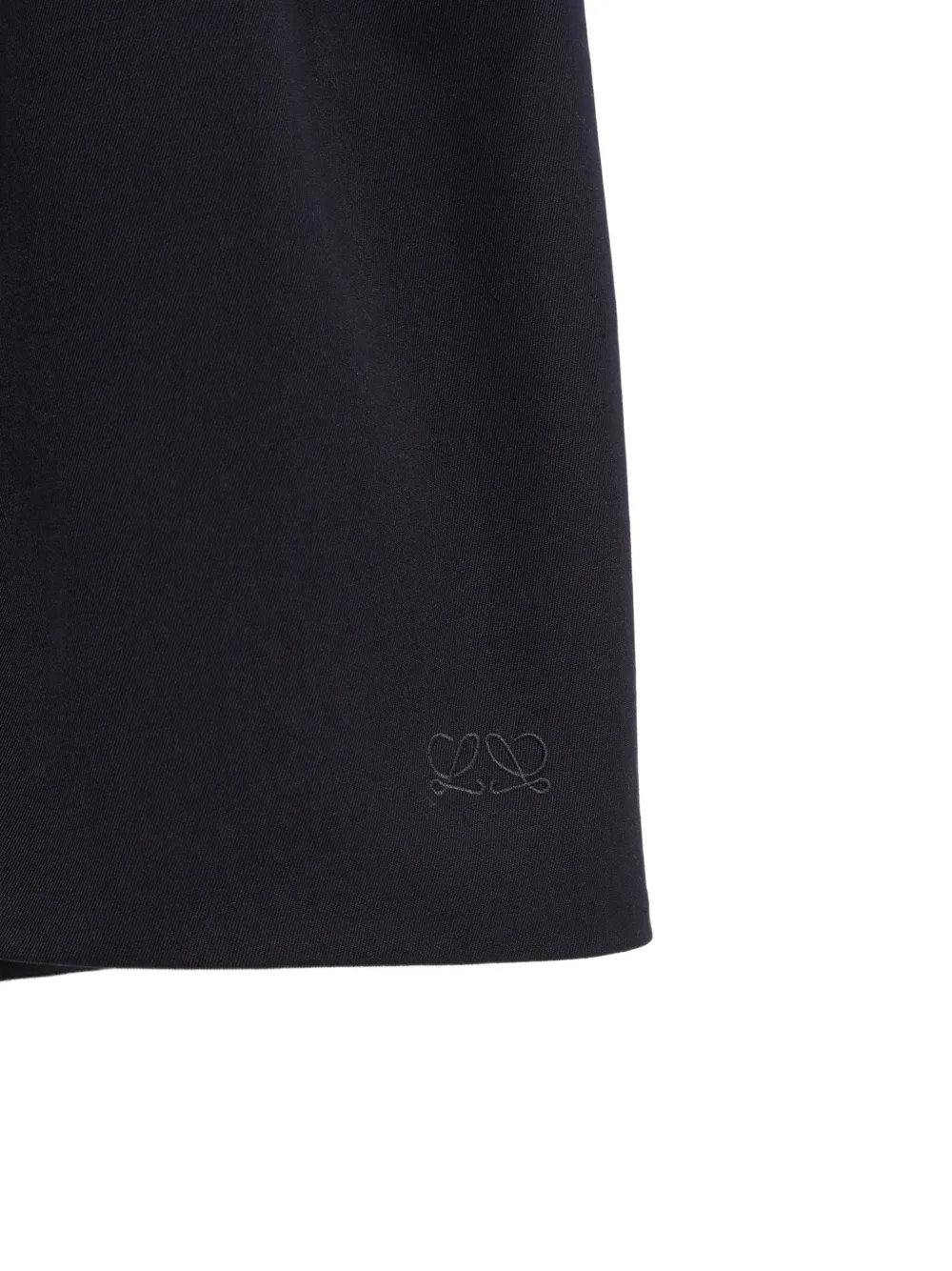 LOEWE Balloon Anagram-embroidered flared mini skirt Zwart
