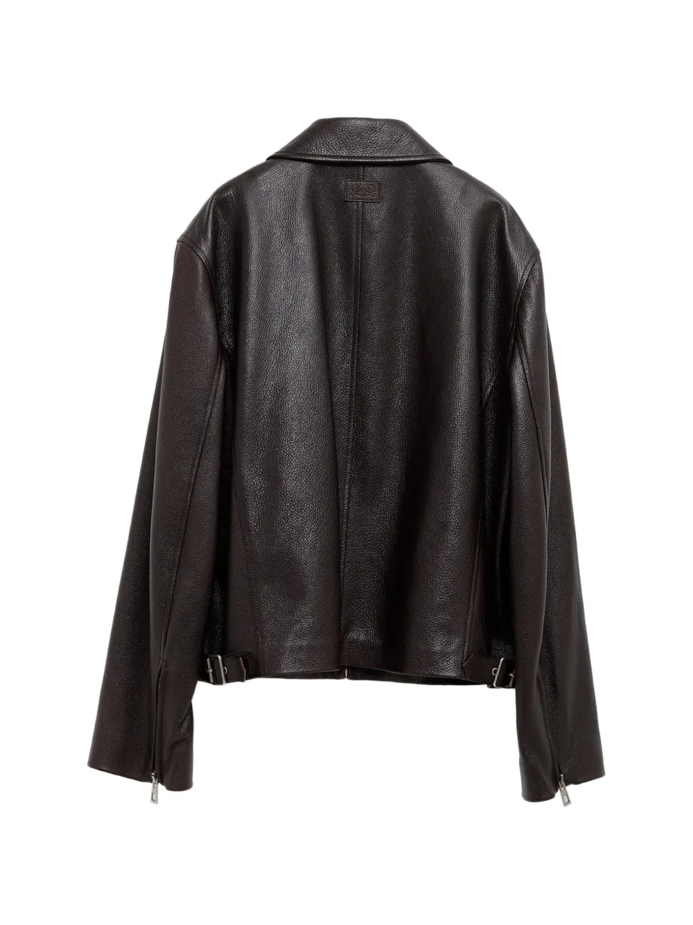 LOEWE Leren jack met rits Bruin