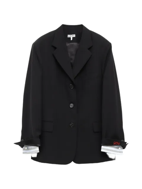 LOEWE Anagram-embroidered layered-cuff blazer
