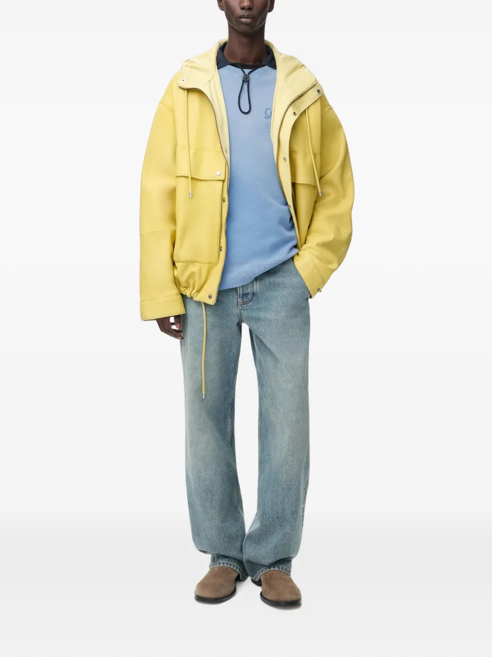 LOEWE Sweater met borduurwerk Blauw