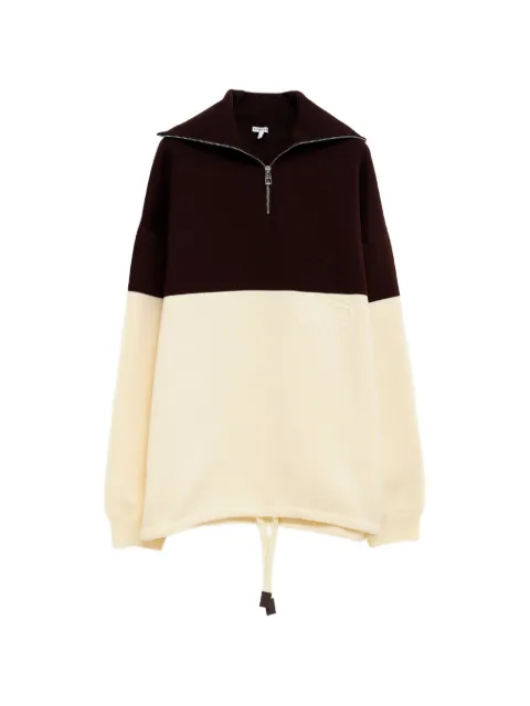 LOEWE Anagram-embroidered colour-block sweater