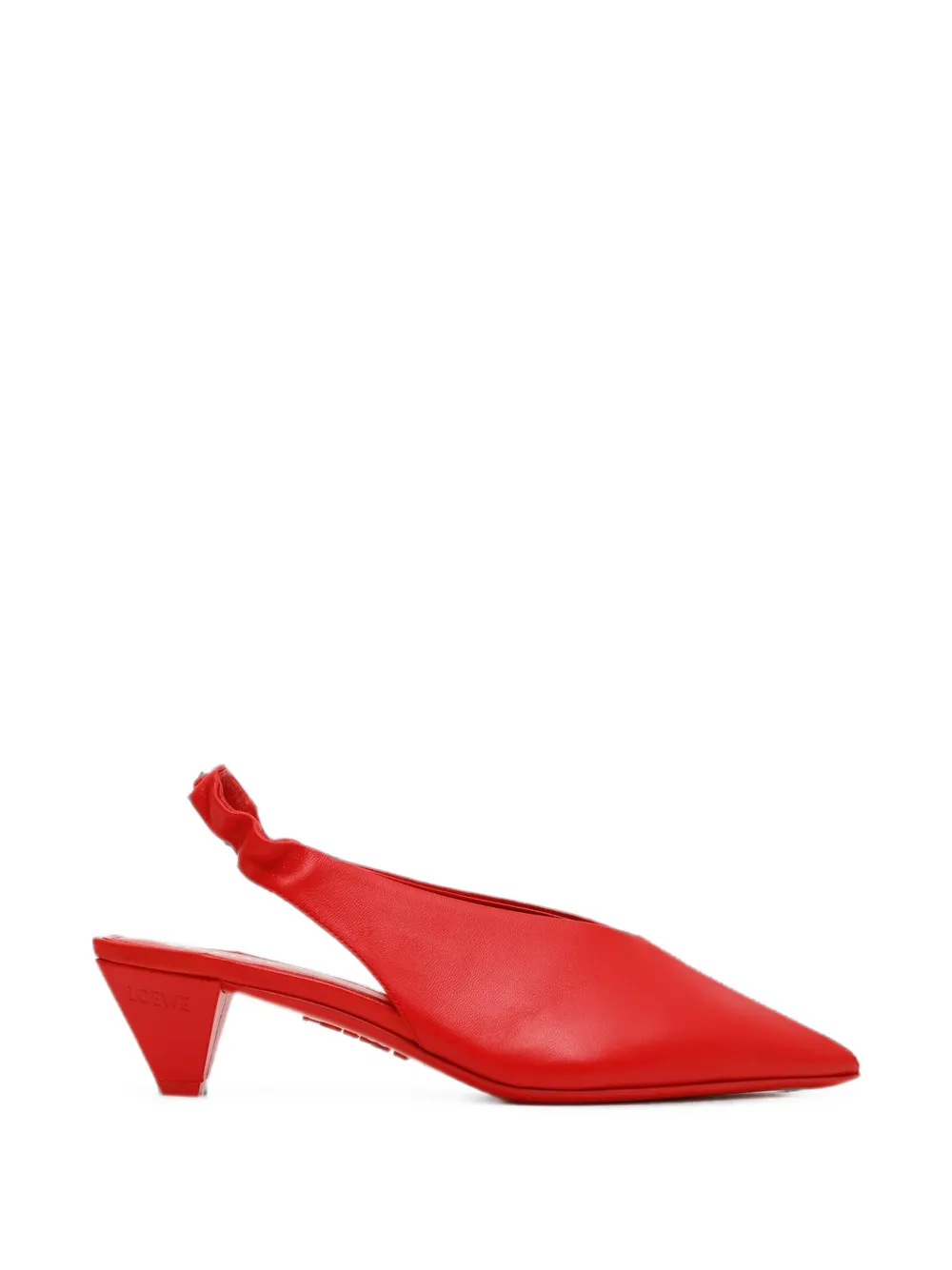 LOEWE pointed-toe slingback pumps Rood