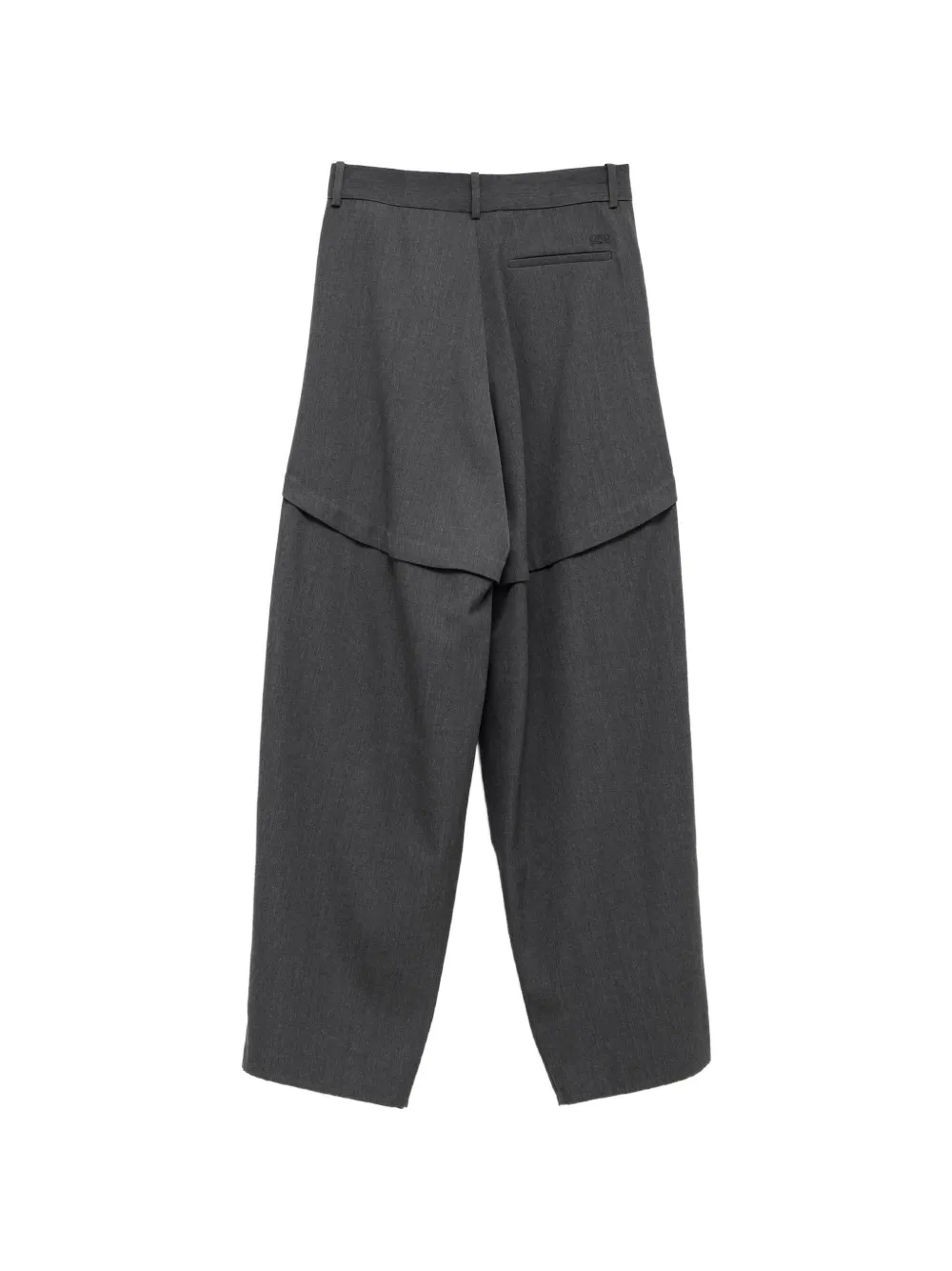 LOEWE Wollen broek met vlakken Grijs