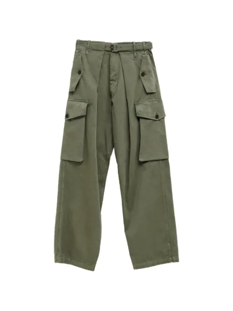 LOEWE belted wide-leg cargo pants