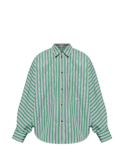 LOEWE striped embroidered-Anagram shirt