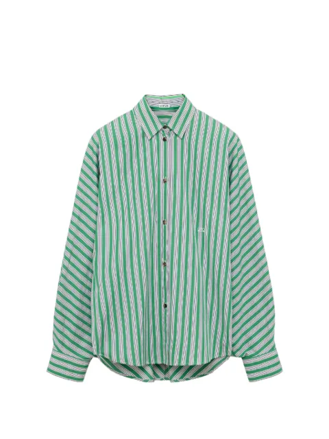 LOEWE camisa con Anagrama bordado y motivo de rayas