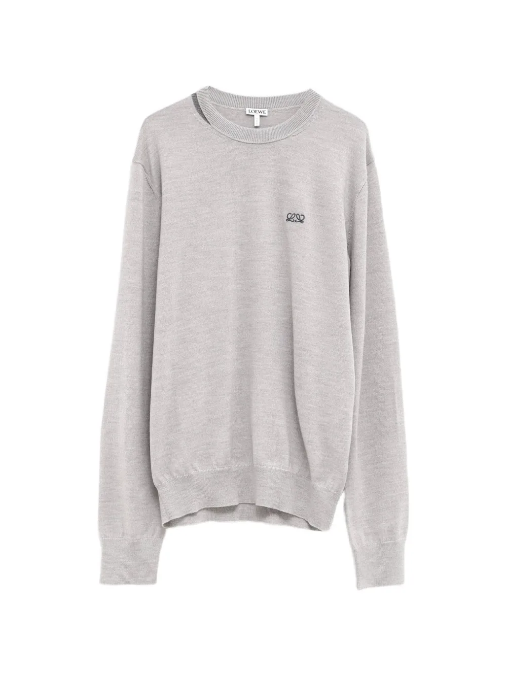LOEWE anagram-embroidered sweater - Grau