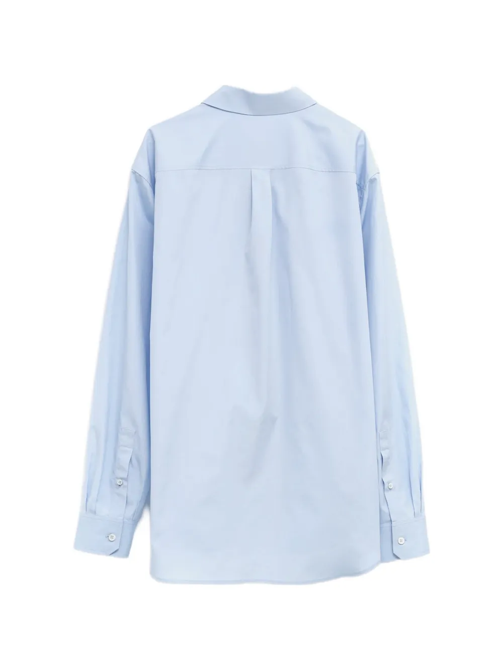 LOEWE Overhemd met contrasterende knopenbies en lange mouwen Blauw