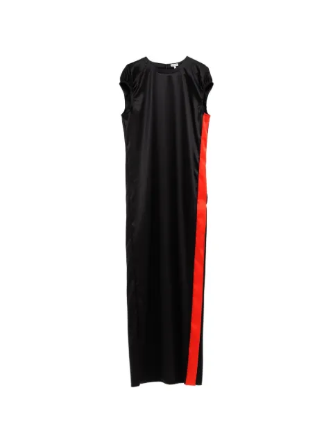 LOEWE contrast-stripe cap-sleeve maxi dress